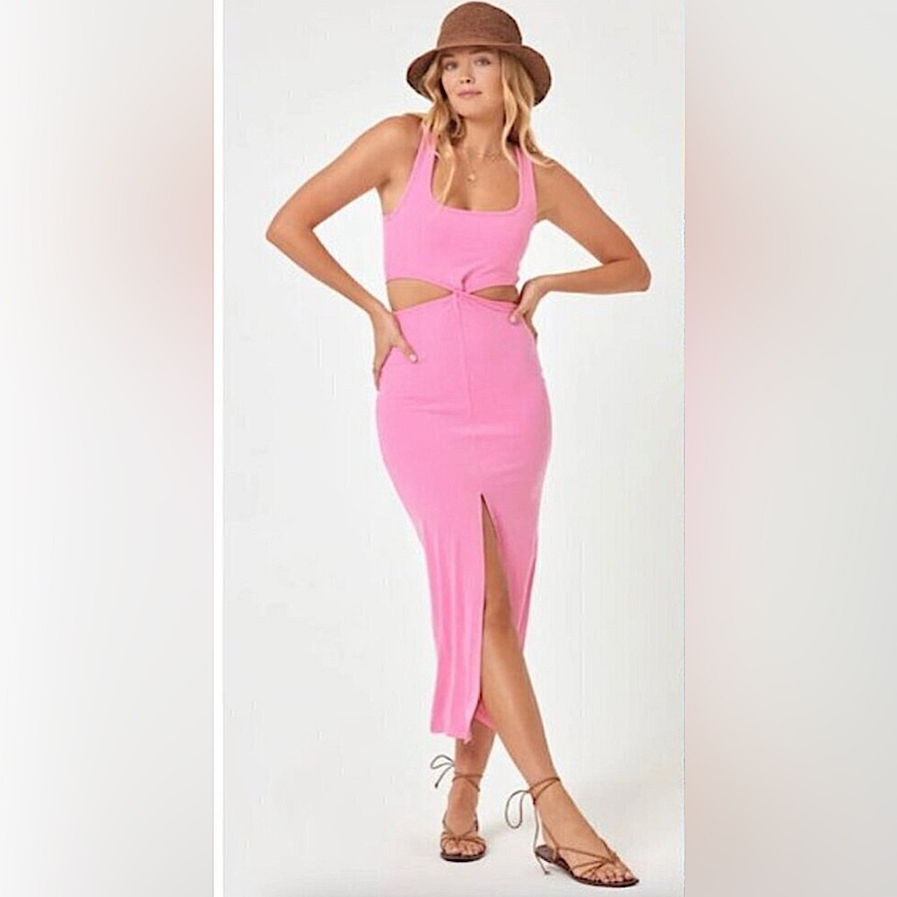 LSPACE Skyler Dress In Guava Pink Size XS NWT - Picture 5 of 10